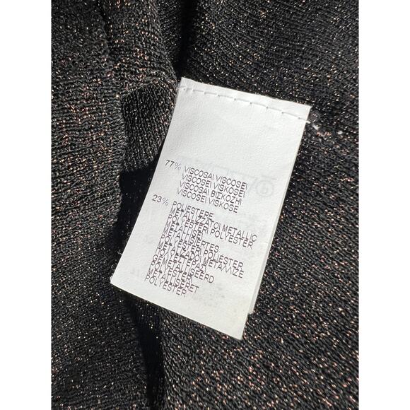 Brunello Cucinelli Metallic V-Neck Long Sleeve Top - Picture 12 of 12